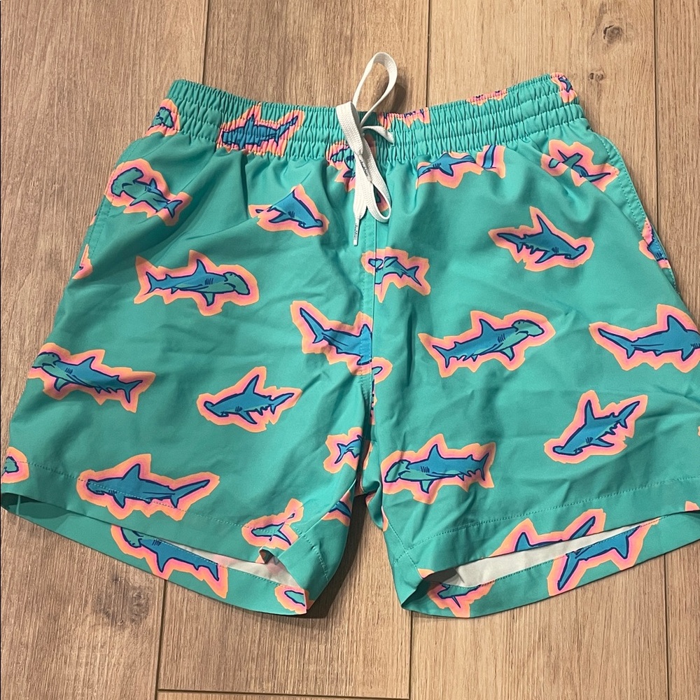 Chubbies Shark Print Swim Trunks